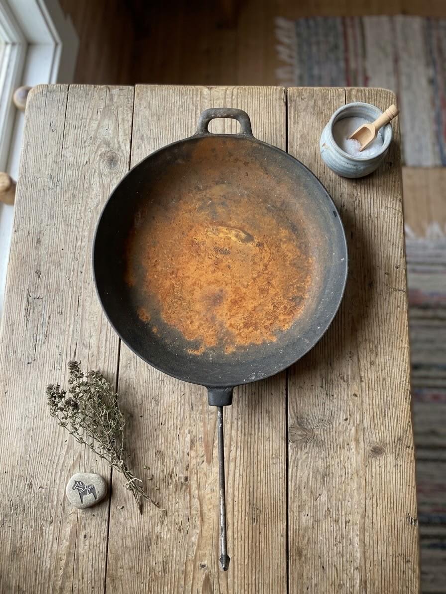 Høyang-Polaris gietijzeren koekenpan 27 cm, Noors vintage